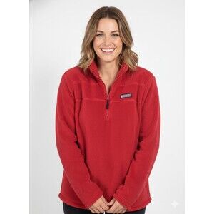 Vineyard Vines Pullover Fleece Martha’s Wineyard Soft Fuzzy Red 1/4 Zip 2XL